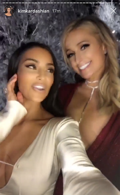 Kim Kardashian, Paris Hilton, Kardashian-Jenner Christmas 2018, Party